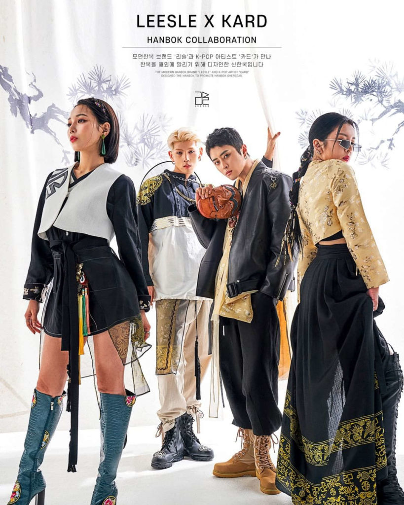 KARD X LEESLE Collab Brings Fierce Modern Hanboks To The Table