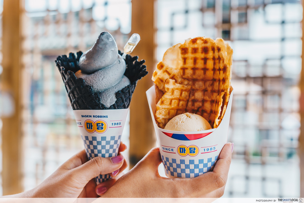 Baskin Robbins Samcheong - Madang Soft Serve and Wawa Tteok 