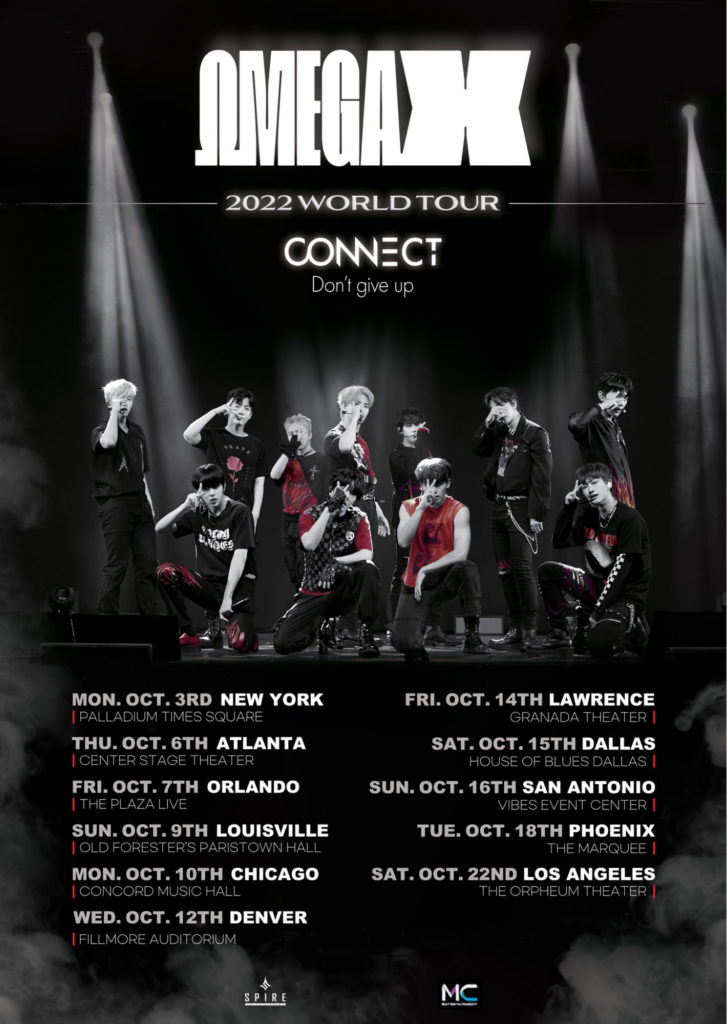 OMEGA X - world tour details