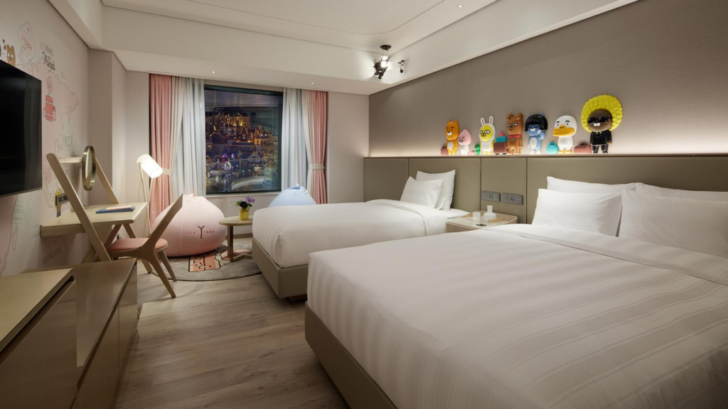 New hotels in Seoul 2022 - Kakao Friends Themed Room @ Lotte Hotel World