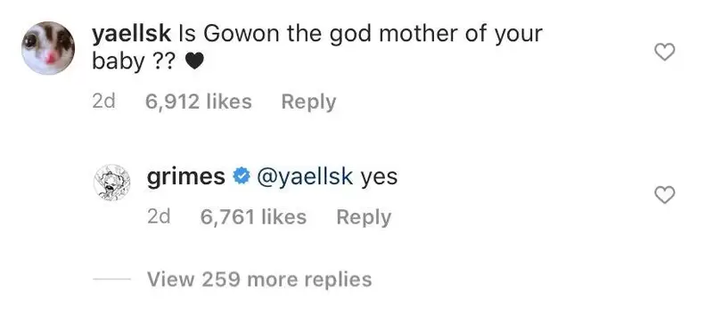 Loona - grimes comment