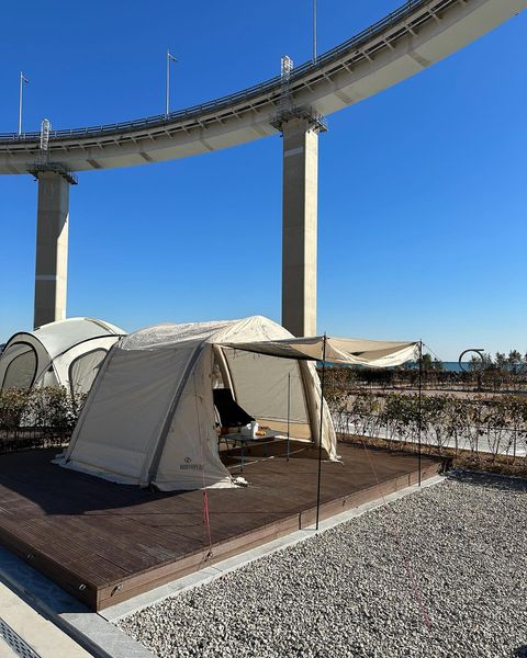 New things to do in Busan - camping with tents