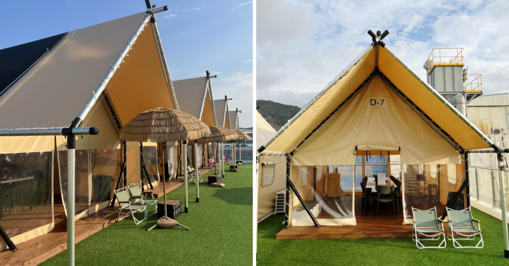 New things to do in Busan - glamping