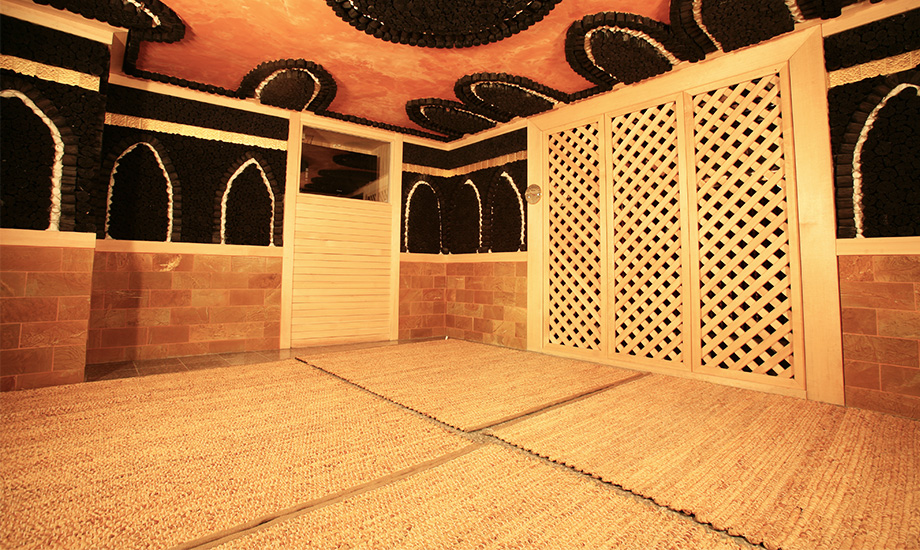 Water parks Korea - dry sauna at Vivaldi Park Ocean World