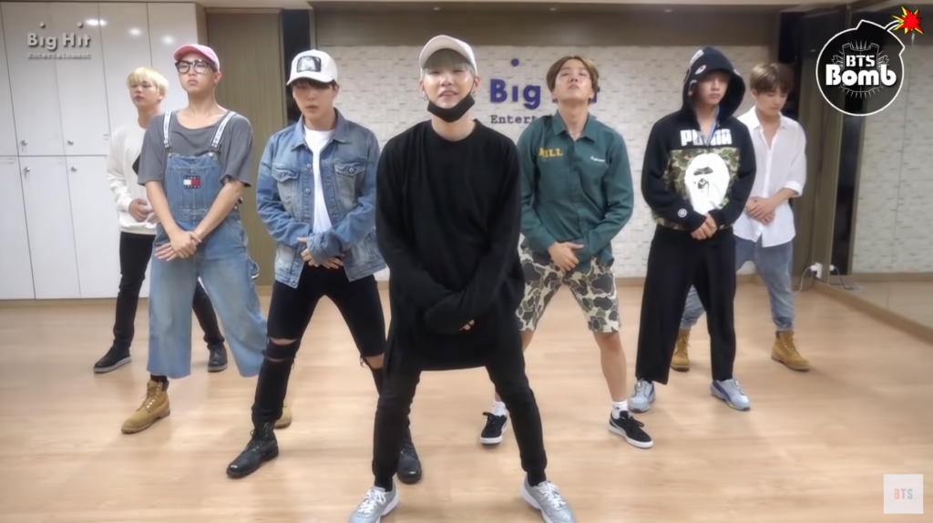 BTS songs - BTS practising for silver spoon 