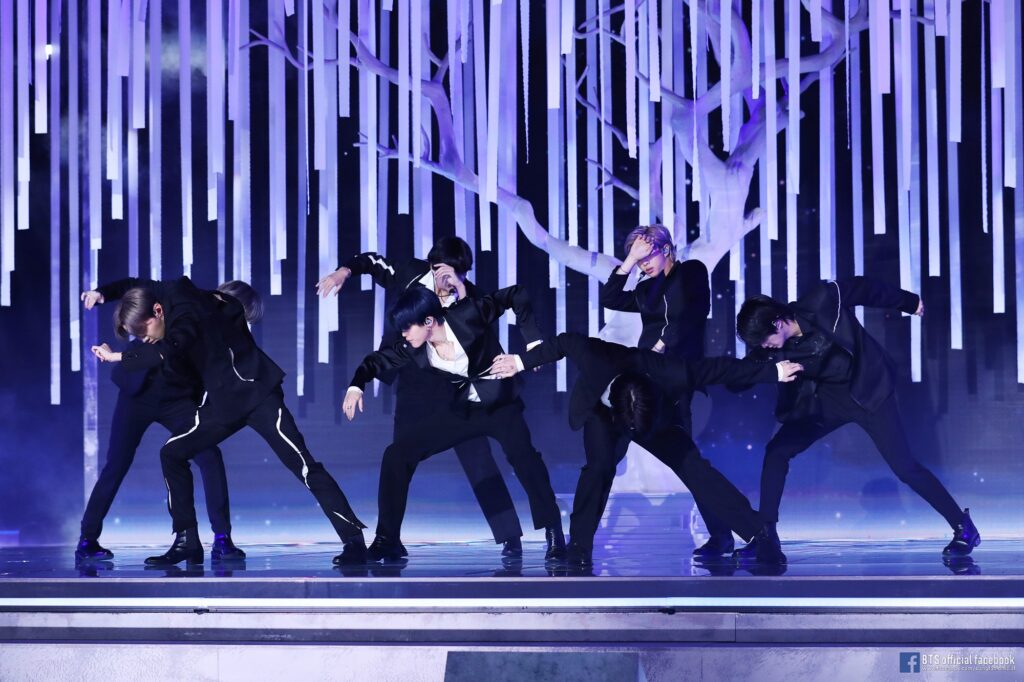 BTS songs - BTS performing black swan onstage 