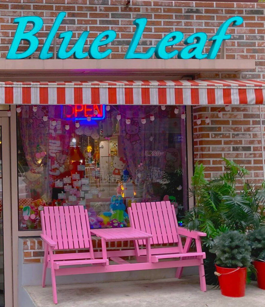 Blue Leaf - exterior of blue leaf cafe