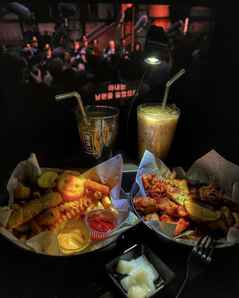 Cinema Factory - foods and drinks sold at the cinema