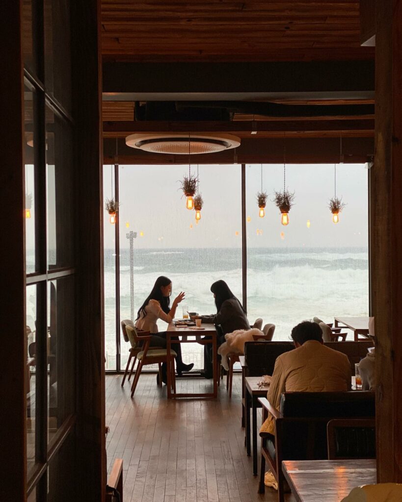 Yangyang Cafes - cafe by the sea
